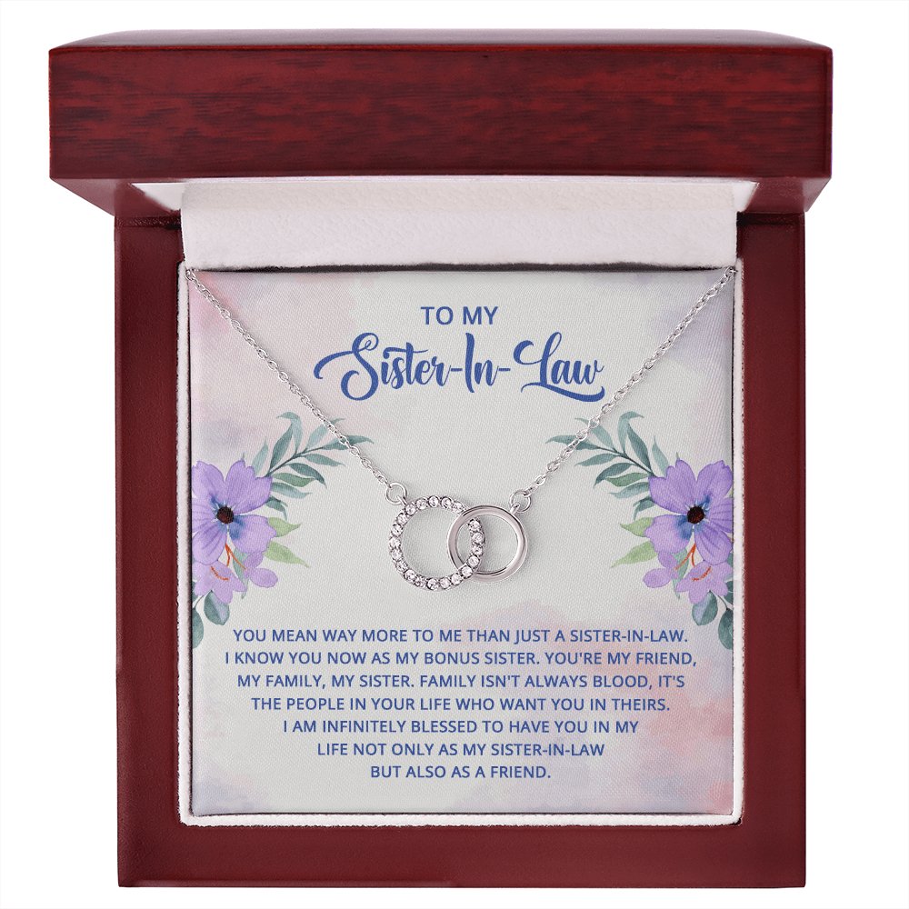 To My Sister-In-Law - My Bonus Sister - Perfect Pair Necklace - Celeste Jewel