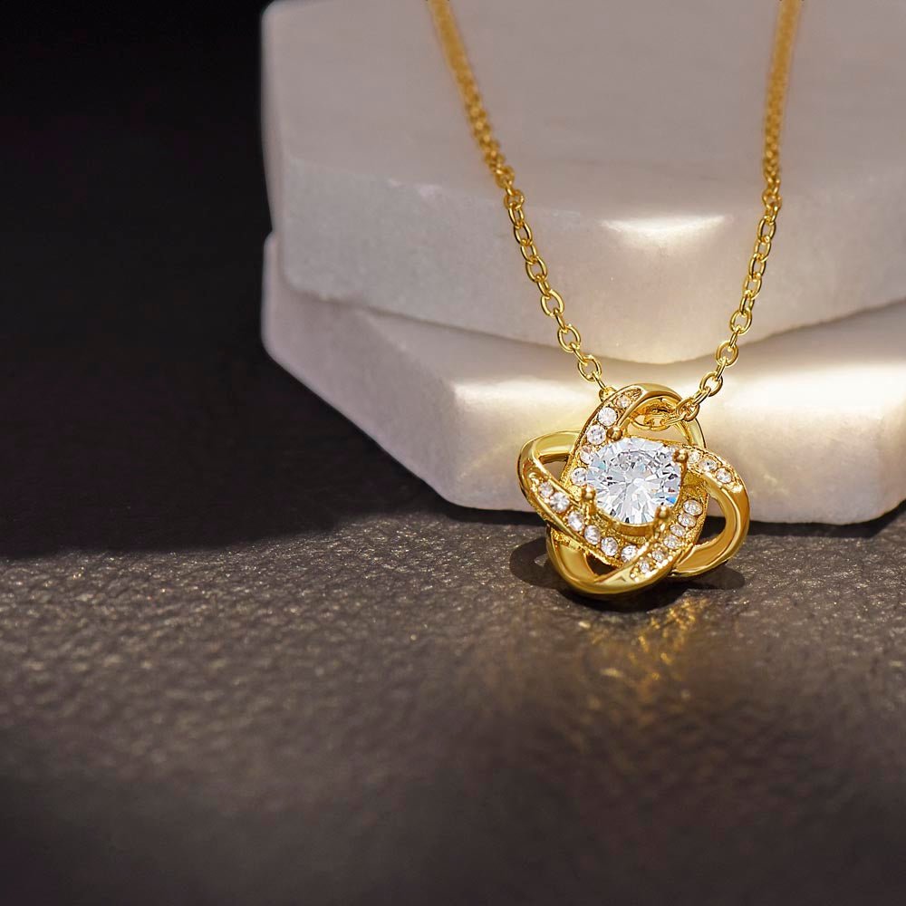 To My Sister In Law On Your Wedding Day Gift - Love Knot Necklace - Celeste Jewel