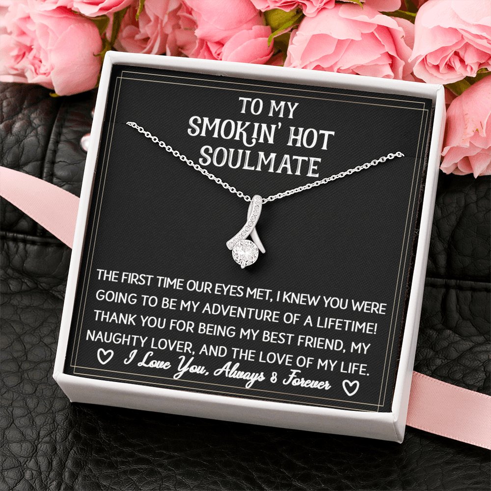 To My Smokin' Hot Soulmate - Sparkling Radiance Necklace - Celeste Jewel