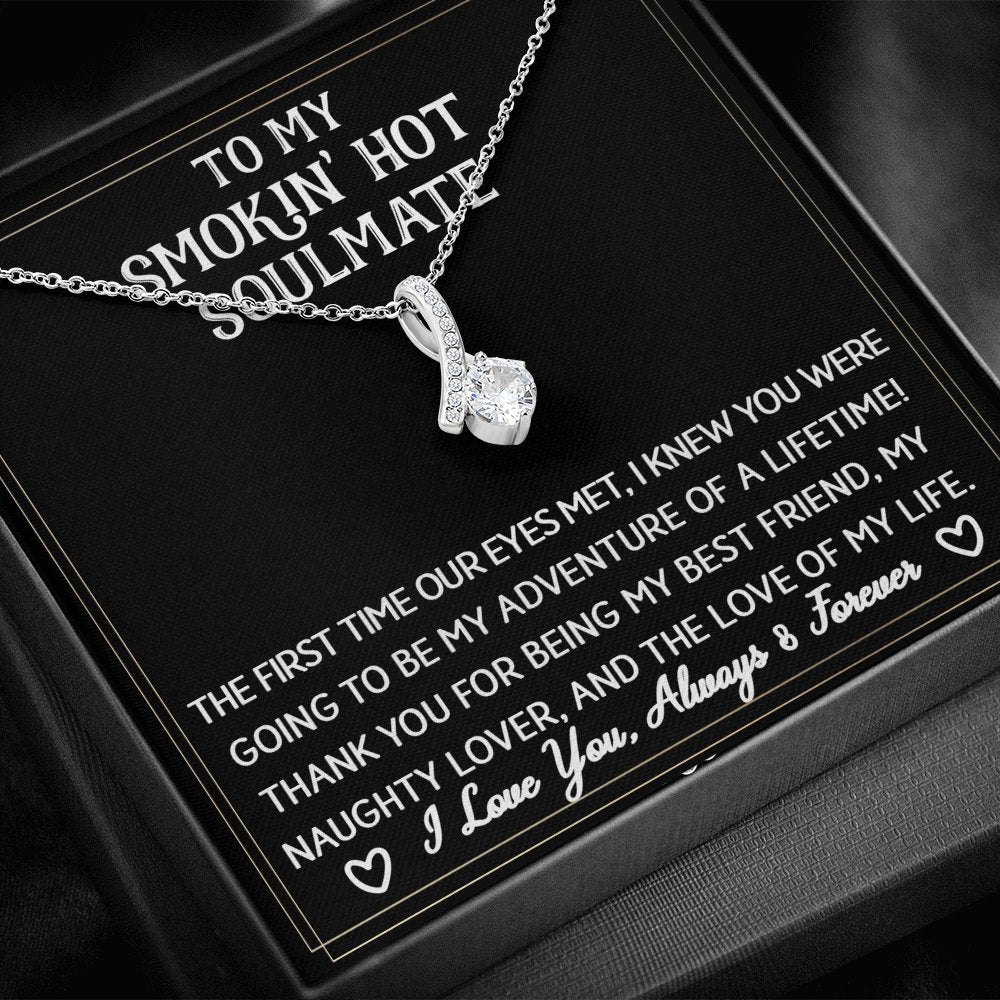 To My Smokin' Hot Soulmate - Sparkling Radiance Necklace - Celeste Jewel
