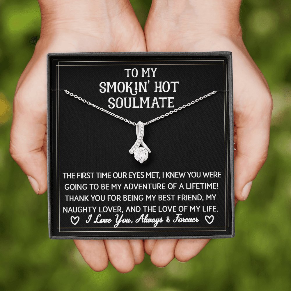 To My Smokin' Hot Soulmate - Sparkling Radiance Necklace - Celeste Jewel