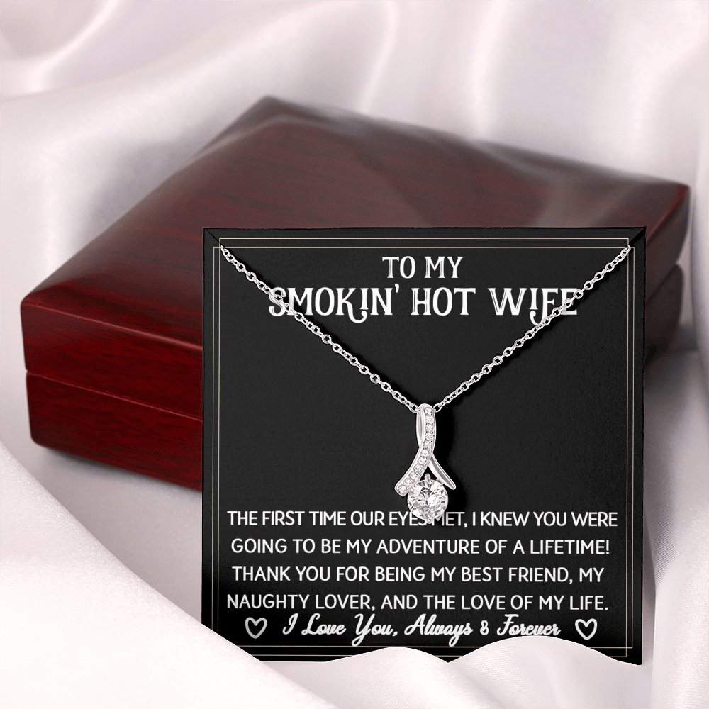 To My Smokin' Hot Wife - Sparkling Radiance Necklace - Celeste Jewel