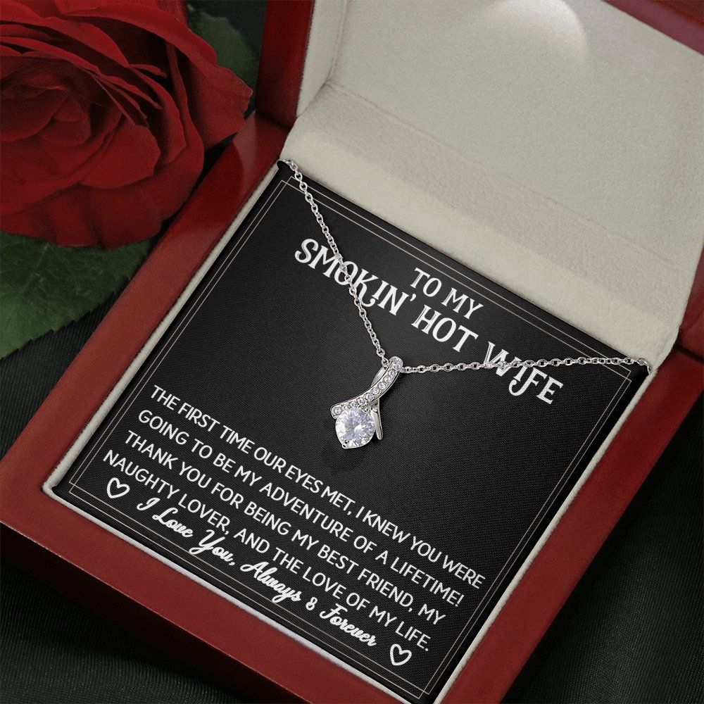 To My Smokin' Hot Wife - Sparkling Radiance Necklace - Celeste Jewel