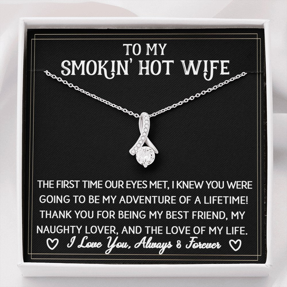 To My Smokin' Hot Wife - Sparkling Radiance Necklace - Celeste Jewel