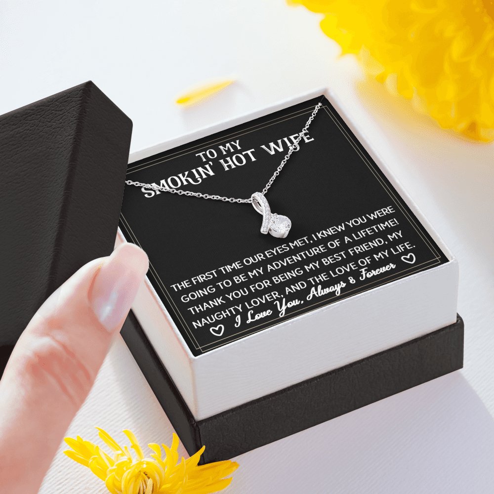 To My Smokin' Hot Wife - Sparkling Radiance Necklace - Celeste Jewel