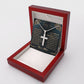 To My Son - Never Forget - Personalized Cross Necklace - Celeste Jewel