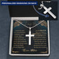 To My Son - Never Forget - Personalized Cross Necklace - Celeste Jewel
