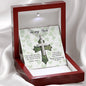 To My Son - St Patrick's Day Gift - Personalized Cross With Engraving - Celeste Jewel