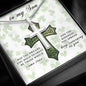To My Son - St Patrick's Day Gift - Personalized Cross With Engraving - Celeste Jewel