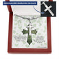 To My Son - St Patrick's Day Gift - Personalized Cross With Engraving - Celeste Jewel