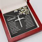 To My Soulmate - Every Single Moment - Cubic Zirconia Cross Necklace - Celeste Jewel