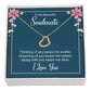 To My Soulmate Gift - Dreaming Of You - Dainty Heart Necklace - Celeste Jewel