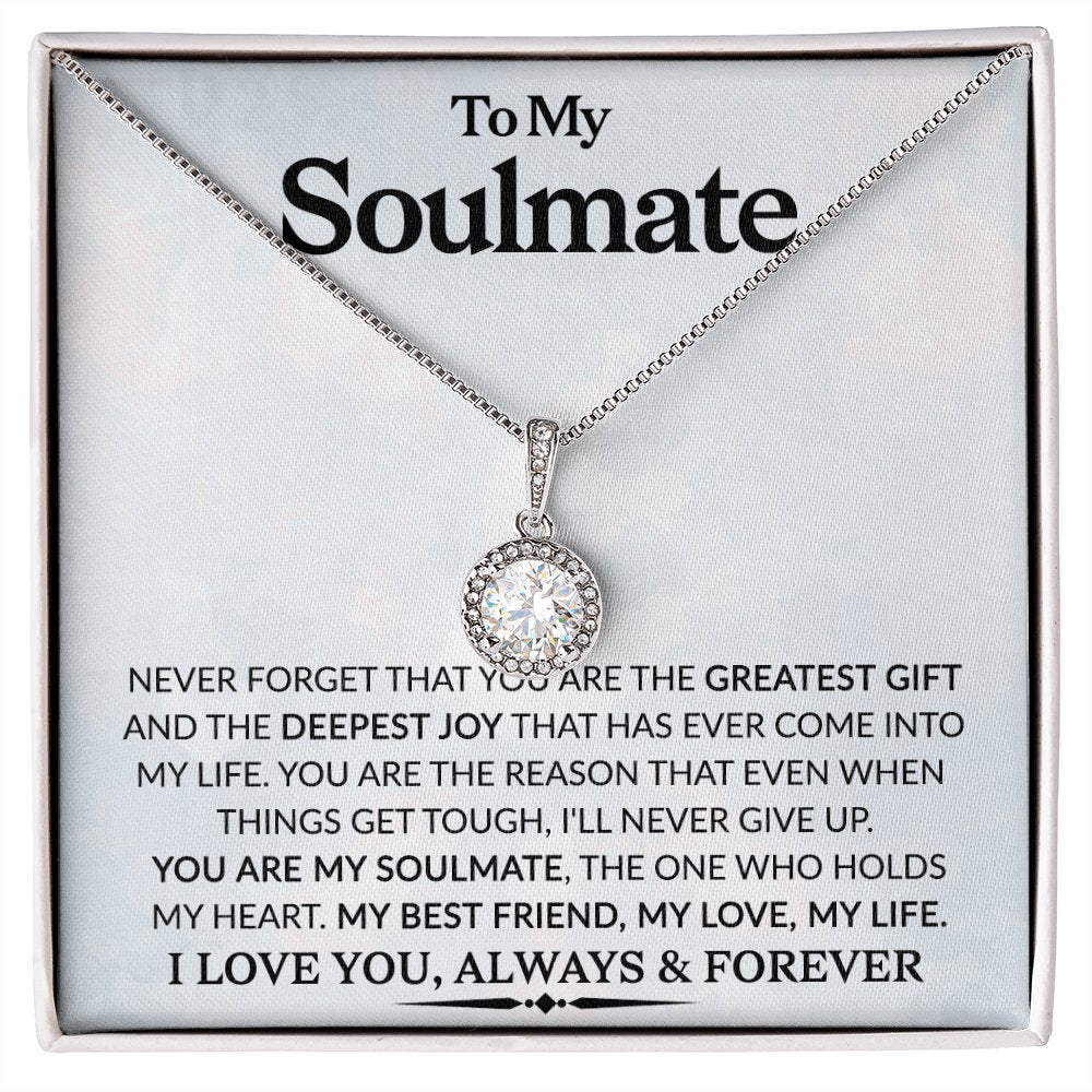 To My Soulmate Gift - You Are My Soulmate - Eternal Hope Necklace - Celeste Jewel