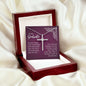 To My Soulmate - In Your Smile - Cubic Zirconia Cross Necklace - Celeste Jewel