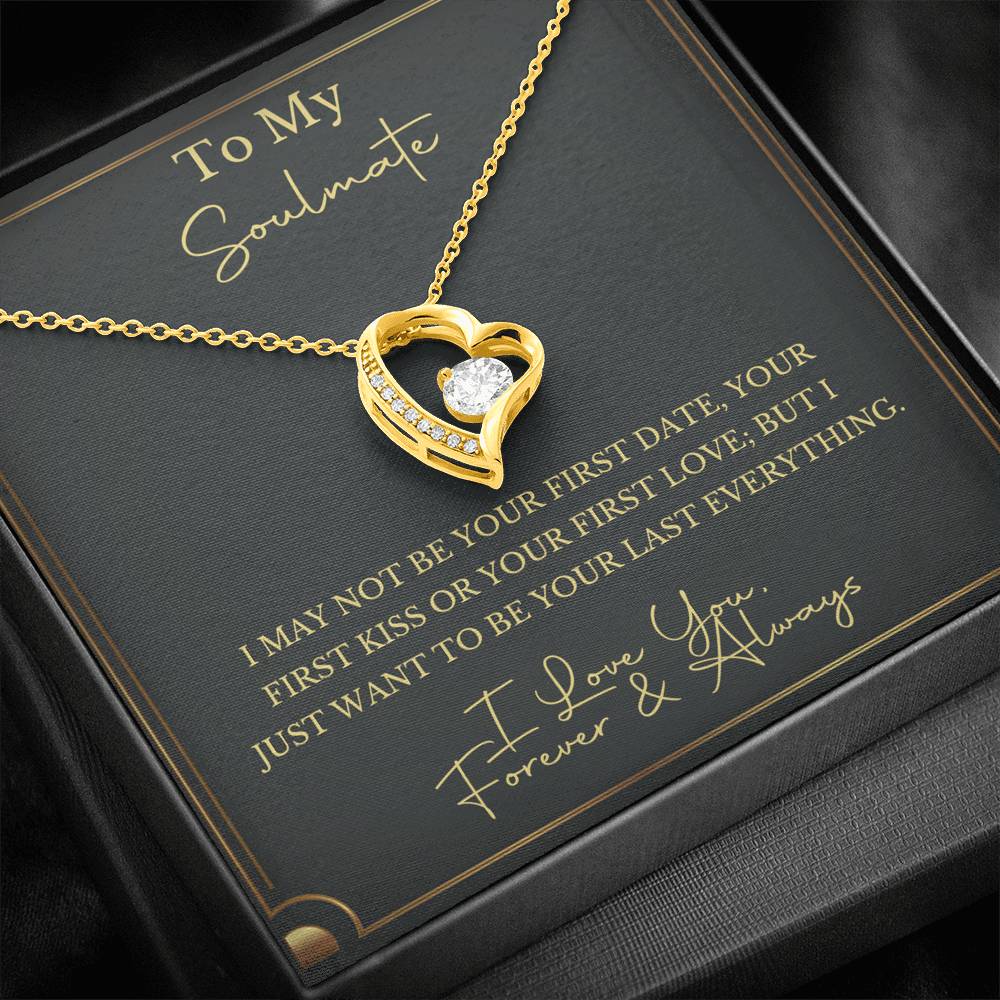 Personalized Name Necklace To My Soulmate First Date First Love