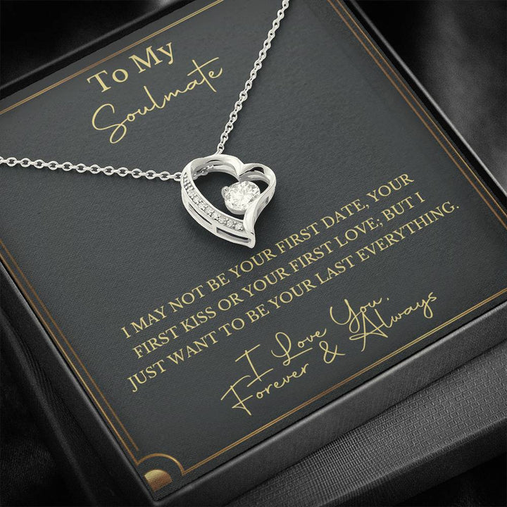 To My Soulmate Personalized Gift For Soulmate Heart Necklace