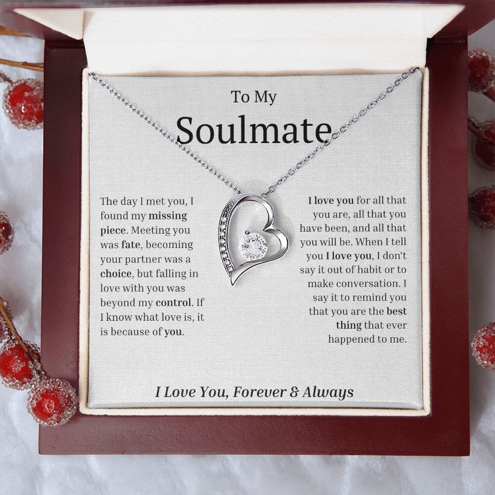 To My Soulmate - My Missing Piece - Eternal Love Necklace - Celeste Jewel