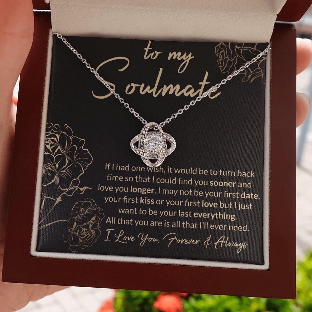 To My Soulmate - One Wish - Love Knot Necklace - Celeste Jewel