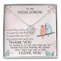 To My Special Someone - On My Great Days - Love Knot Necklace - Celeste Jewel