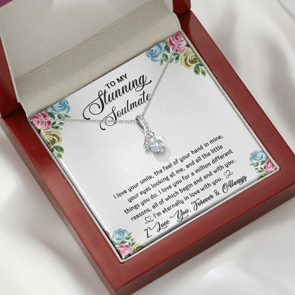 To My Stunning Soulmate - Sparkling Radiance Necklace - Celeste Jewel