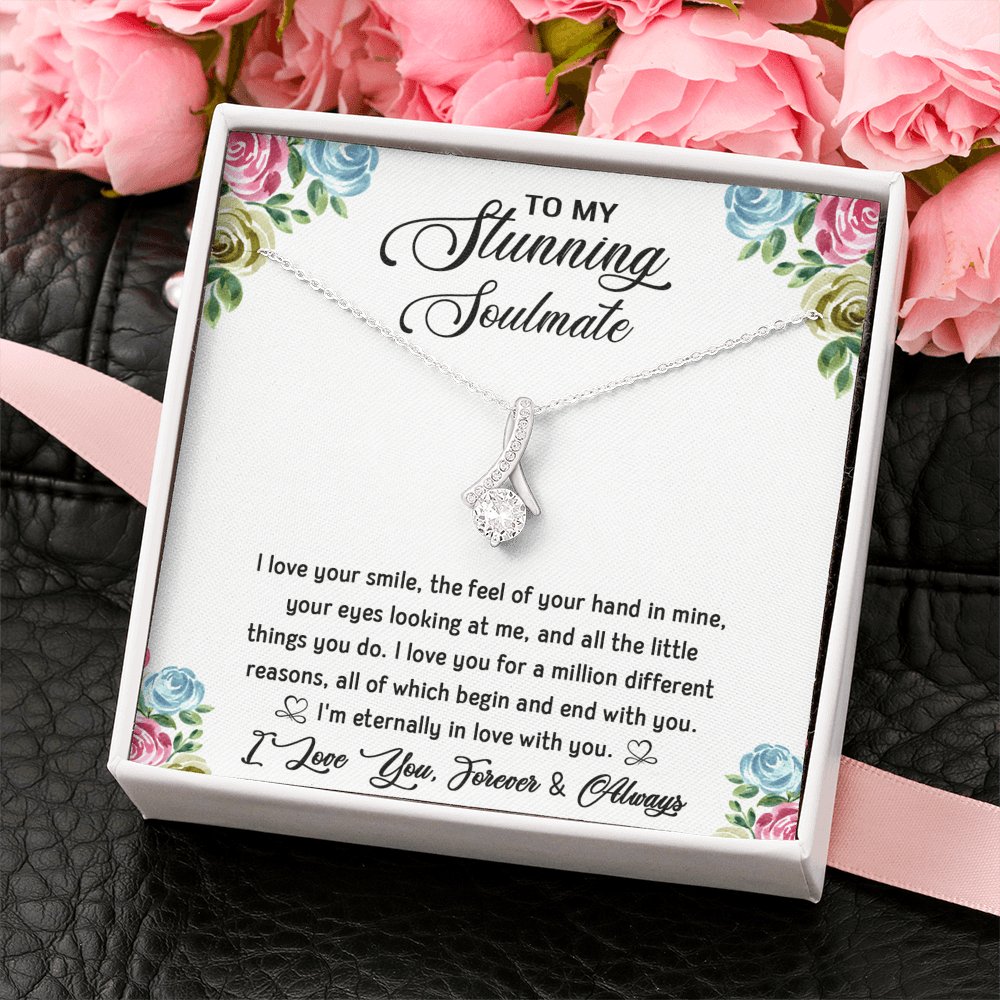 To My Stunning Soulmate - Sparkling Radiance Necklace - Celeste Jewel