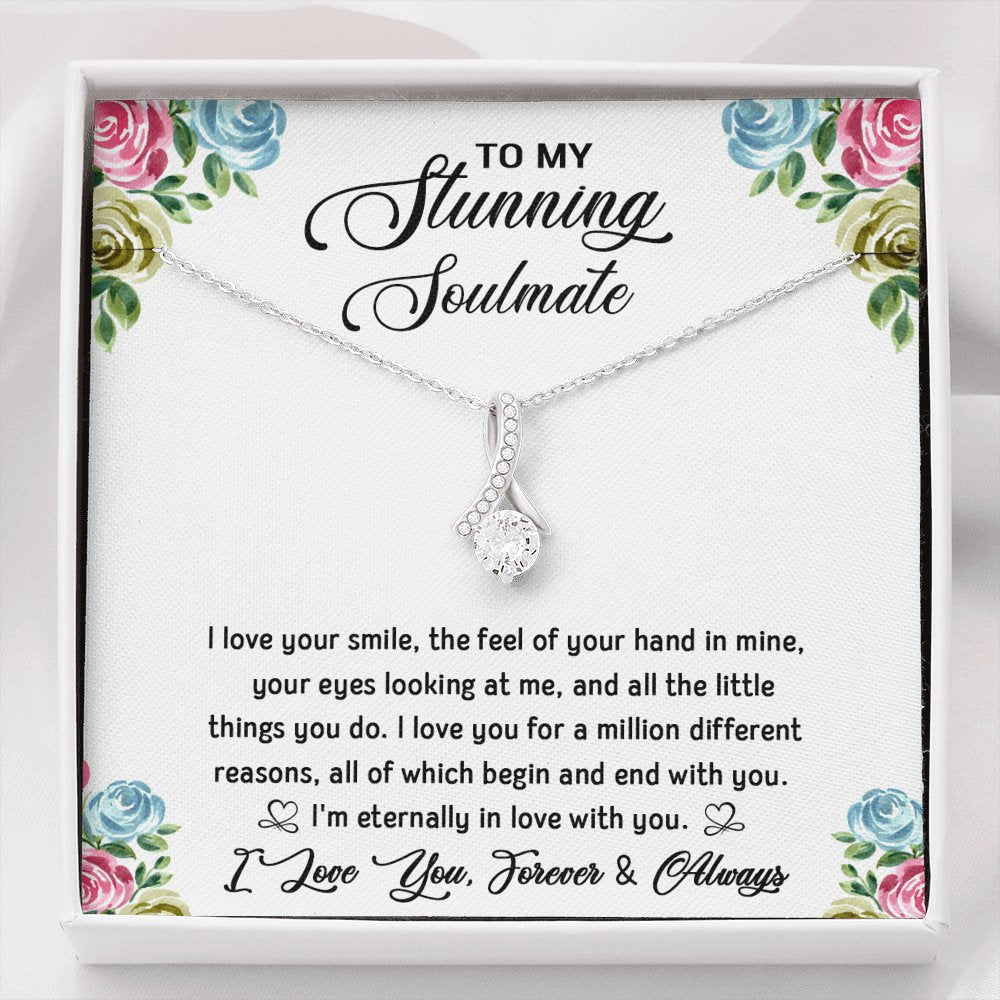To My Stunning Soulmate - Sparkling Radiance Necklace - Celeste Jewel