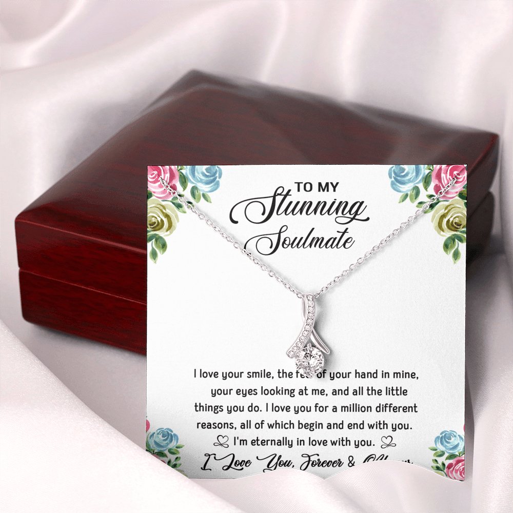 To My Stunning Soulmate - Sparkling Radiance Necklace - Celeste Jewel