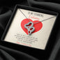 To My Stunning Valentine - I'll Keep Choosing You - Intertwined Hearts Necklace - Celeste Jewel
