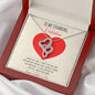 To My Stunning Valentine - I'll Keep Choosing You - Intertwined Hearts Necklace - Celeste Jewel