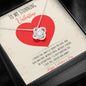 To My Stunning Valentine - I'll Keep Choosing You - Love Knot Necklace - Celeste Jewel