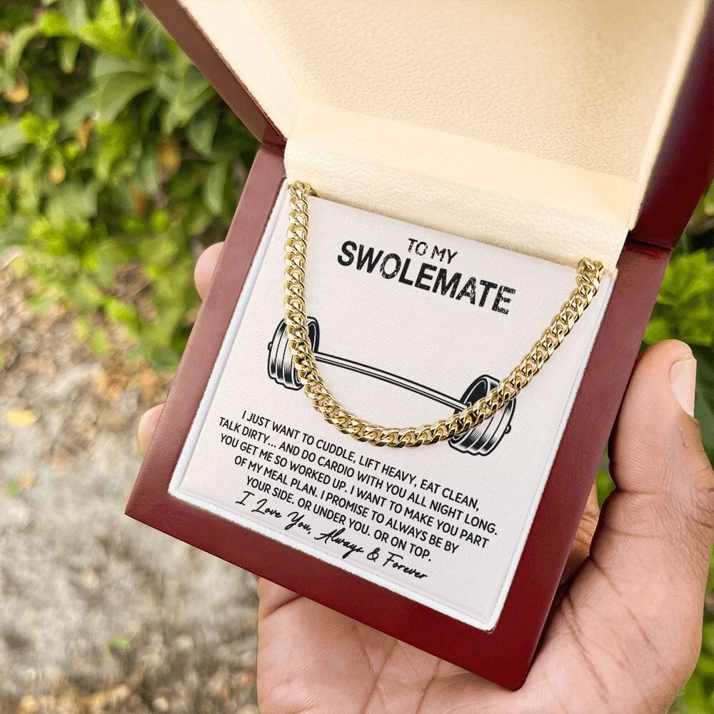 To My Swolemate - My Meal Plan - Cuban Link Chain Necklace - Celeste Jewel