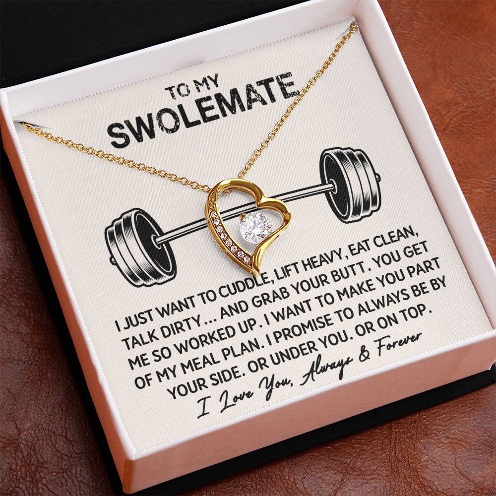 To My Swolemate - My Meal Plan - Eternal Love Necklace - Celeste Jewel