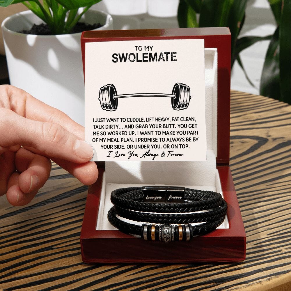 To My Swolemate - My Meal Plan - Love You Forever Bracelet - Celeste Jewel