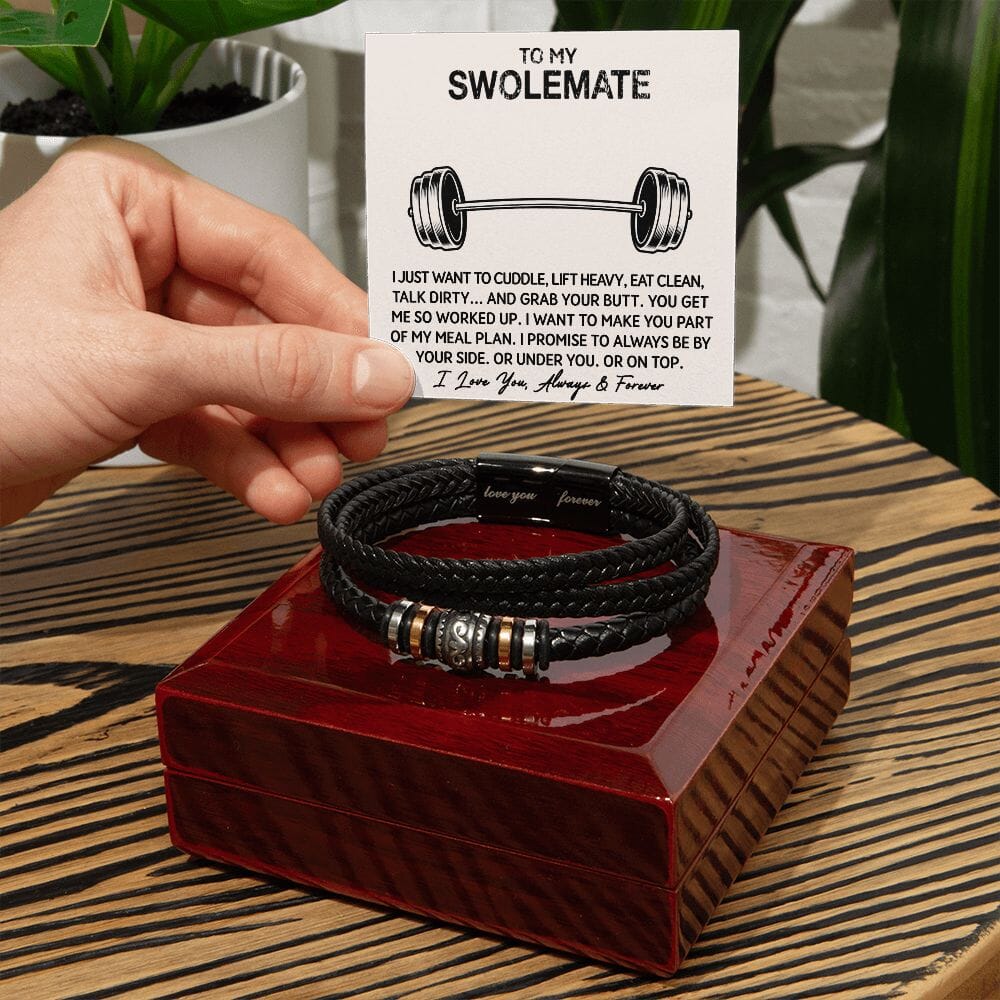 To My Swolemate - My Meal Plan - Love You Forever Bracelet - Celeste Jewel