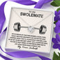 To My Swolemate - Squat Without You - Love Knot Necklace - Celeste Jewel