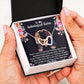 To My Unbiological Sister - Become Sisters - Interlocking Hearts Necklace - Celeste Jewel