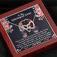 To My Unbiological Sister - Become Sisters - Interlocking Hearts Necklace - Celeste Jewel