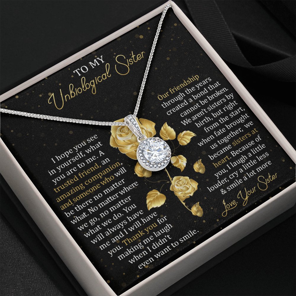 To My Unbiological Sister - Our Friendship - Eternal Hope Necklace - Celeste Jewel