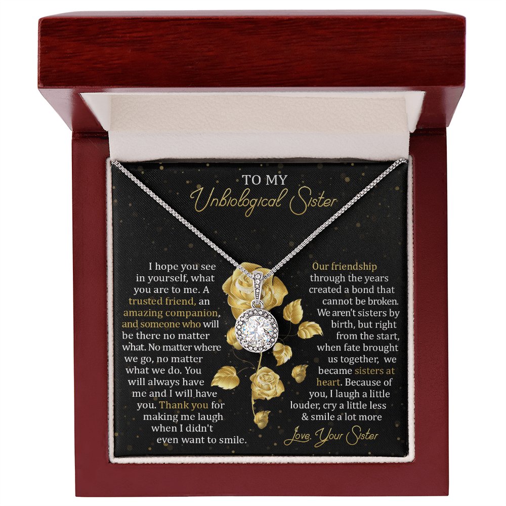 To My Unbiological Sister - Our Friendship - Eternal Hope Necklace - Celeste Jewel