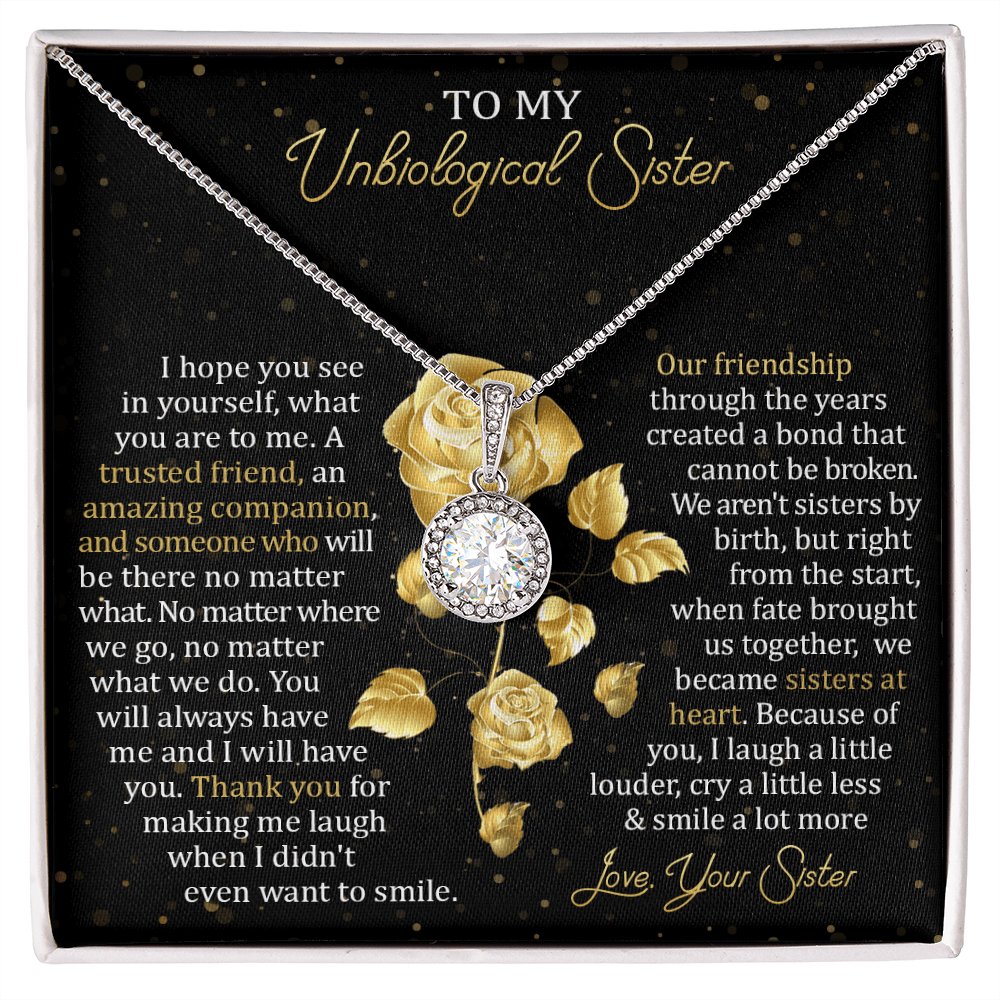 To My Unbiological Sister - Our Friendship - Eternal Hope Necklace - Celeste Jewel