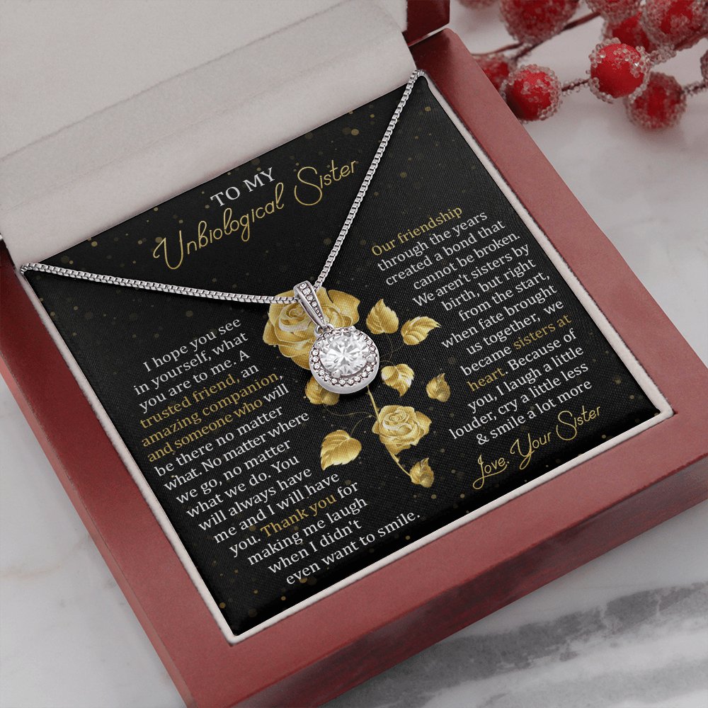 To My Unbiological Sister - Our Friendship - Eternal Hope Necklace - Celeste Jewel