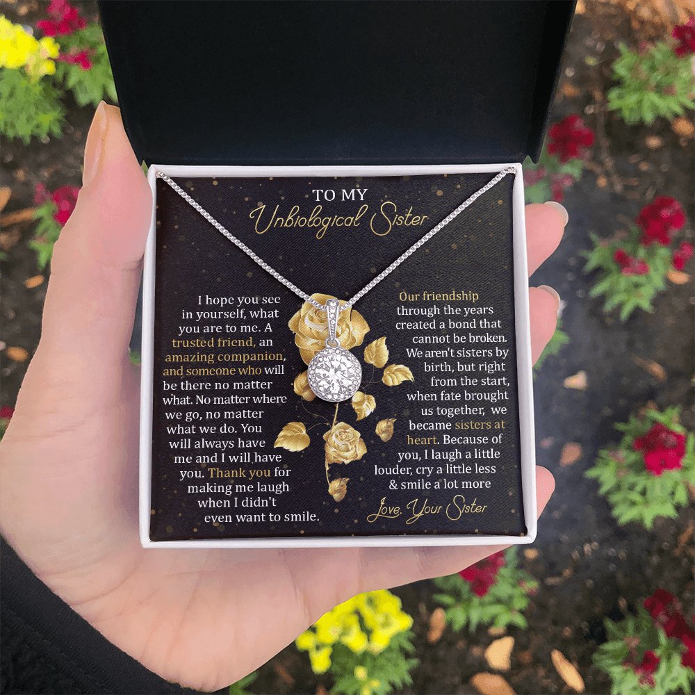 To My Unbiological Sister - Our Friendship - Eternal Hope Necklace - Celeste Jewel