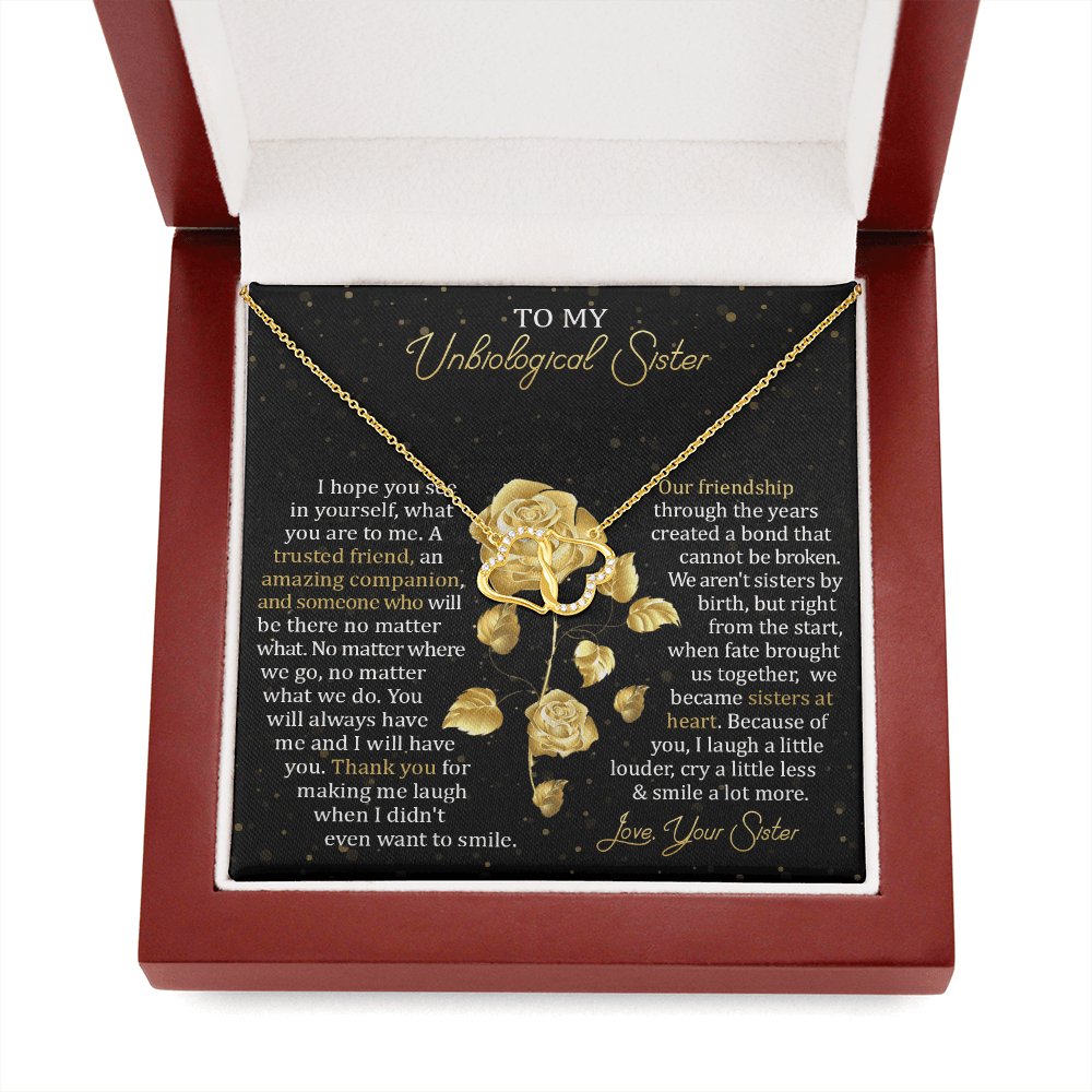 To My Unbiological Sister - Our Friendship - Everlasting Love Necklace - Celeste Jewel