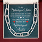 To My Unbiological Sister - Sisters By Heart - Forever Linked Necklace - Celeste Jewel
