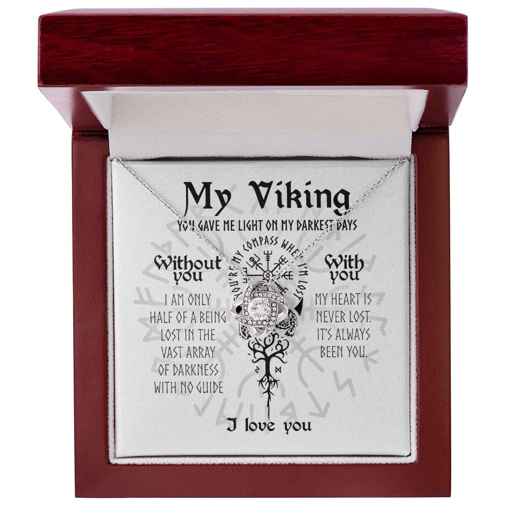 To My Viking - You're My Compass - Love Knot Necklace - Celeste Jewel
