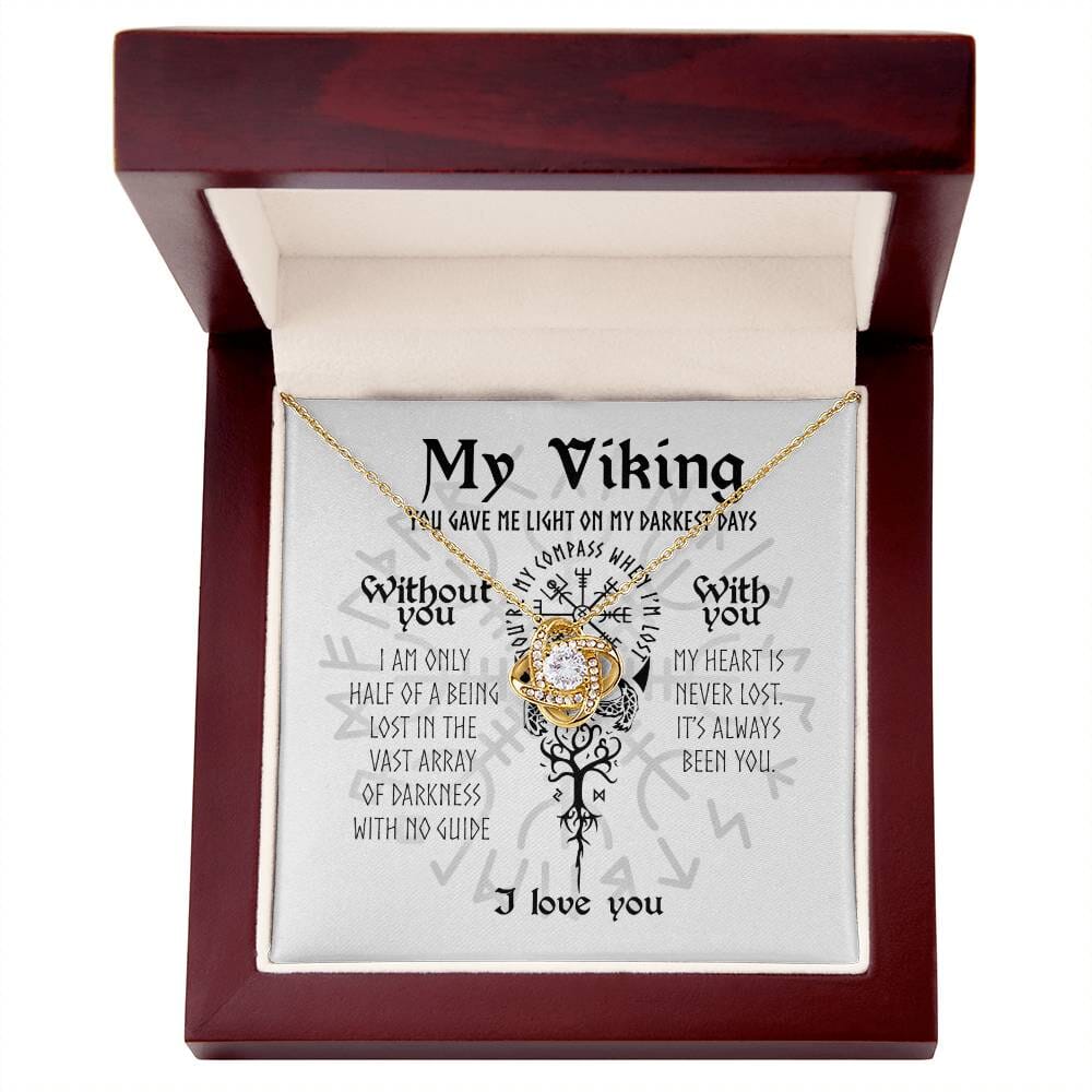 To My Viking - You're My Compass - Love Knot Necklace - Celeste Jewel