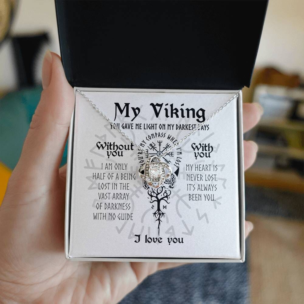 To My Viking - You're My Compass - Love Knot Necklace - Celeste Jewel