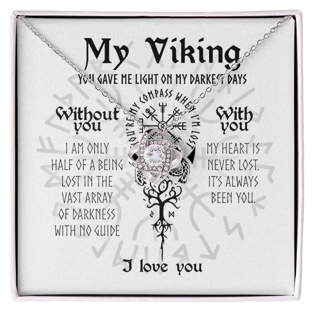 To My Viking - You're My Compass - Love Knot Necklace - Celeste Jewel