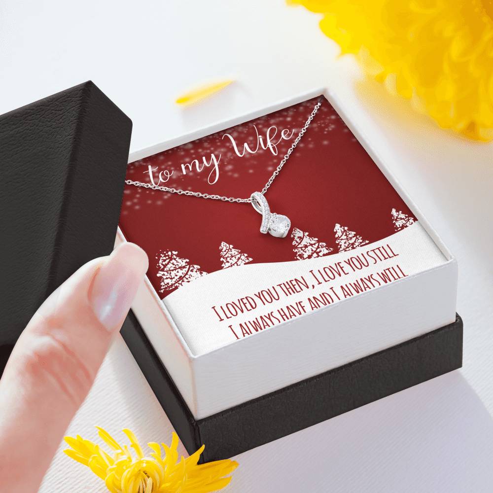To My Wife - Always Have Always Will - Sparkling Radiance Necklace - Celeste Jewel