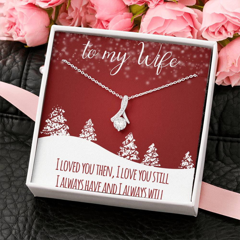 To My Wife - Always Have Always Will - Sparkling Radiance Necklace - Celeste Jewel